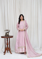 Pink Embroidered Suit – Maryam Fashions