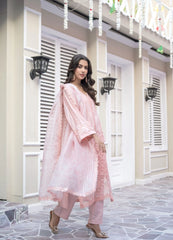 Pink Embroidered Winter Cotton Suit | Maryam Fashions