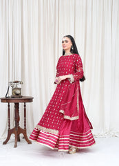 Mahroon Embroidered Suit – Maryam Fashions