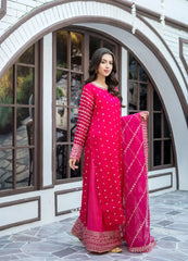Pink Embroidered Suit | Maryam Fashions