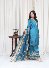 Zinc Embroidered Suit– Maryam Fashions