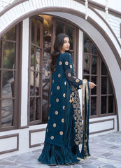 Zink Chiffon Embroidered Suit | Maryam Fashions