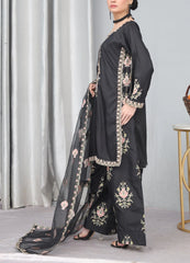 Black Embroidered Suit – Maryam Fashions