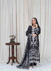Black Embroidered Winter Suit – Maryam Fashions