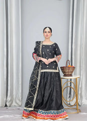 Black Silk - MFN025 - Maryam Fashions