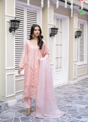 Pink Embroidered Winter Cotton Suit | Maryam Fashions