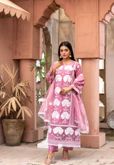 Blush Royale Sequins Embroidered Lawn Suit with Organza Dupatta – Maryam Fashions