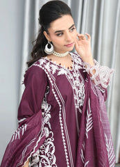 Magenta Embroidered - MFN011 - Maryam Fashions