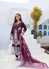 Luxury Embroidered 3-Piece Suit β Classic Teal Elegance