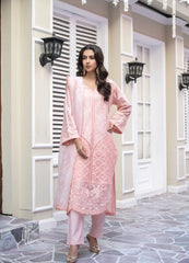 Pink Embroidered Winter Cotton Suit | Maryam Fashions