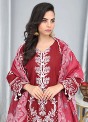 Mehroon Embroidered Winter Suit – Maryam Fashions