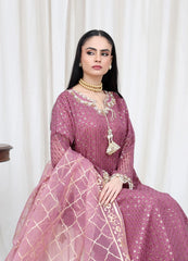 Tea Pink Embroidered Suit – Maryam Fashions
