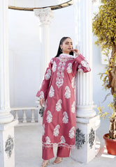 Gulbahar Luxe – Fully Embroidered Spring Cotton Suit with Chiffon Dupatta