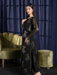 Black Chiffon Suit – Maryam Fashions - Maryam Fashions