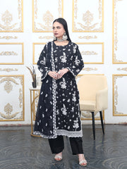 Noir Elegance – MFN079 - Maryam Fashions