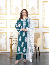 Teal Radiance – MFN080 - Maryam Fashions