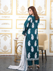 Teal Radiance – MFN080 - Maryam Fashions