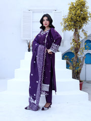 Plum Royale – MFN074 - Maryam Fashions
