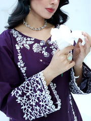 Plum Royale – MFN074 - Maryam Fashions