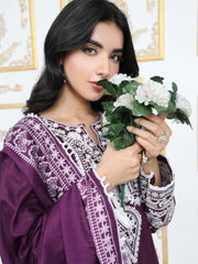 Plum Elegance – MFN071 - Maryam Fashions