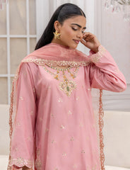 Silk Embroidered 3PC Suit – Maryam Fashions