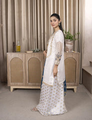 White Organza Suit – Maryam Fashions - Maryam Fashions