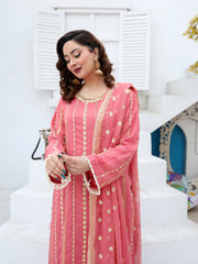 Gajri Chiffon Embroidered Suit – Maryam Fashions