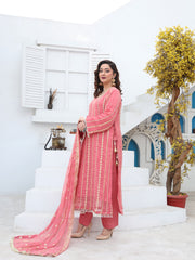 Gajri Chiffon Embroidered Suit – Maryam Fashions - Maryam Fashions