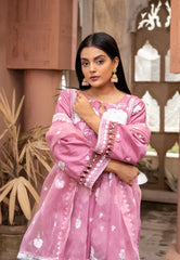 Blush Royale Sequins Embroidered Lawn Suit with Organza Dupatta – Maryam Fashions