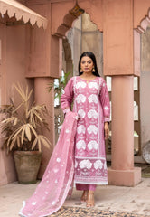 Blush Royale Sequins Embroidered Lawn Suit with Organza Dupatta – Maryam Fashions