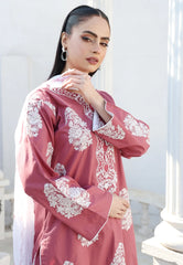 Gulbahar Luxe – Fully Embroidered Spring Cotton Suit with Chiffon Dupatta
