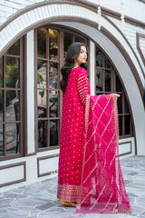 Pink Embroidered Suit | Maryam Fashions