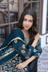 Zink Chiffon Embroidered Suit | Maryam Fashions