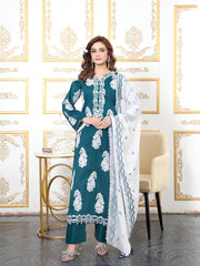 Teal Radiance – MFN080 - Maryam Fashions