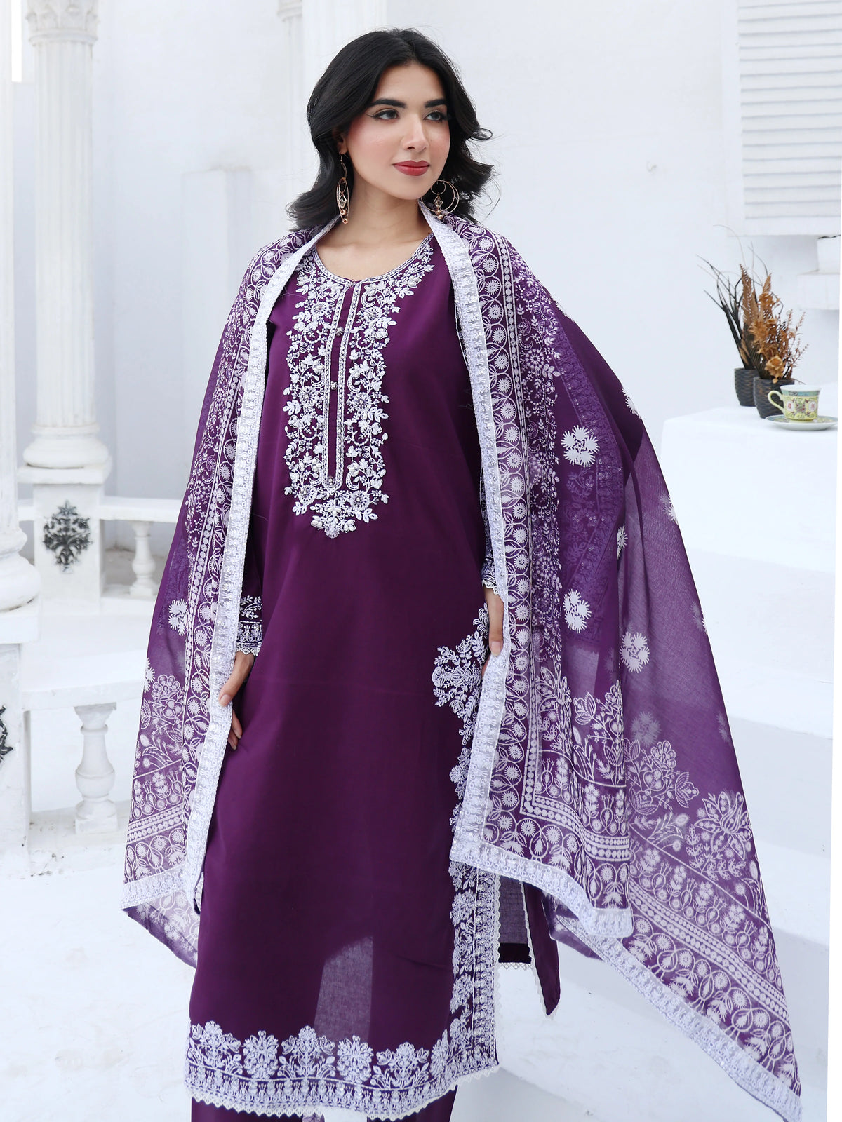 Plum Essence – MFN097 - Maryam Fashions