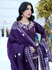 Plum Royale – MFN074 - Maryam Fashions