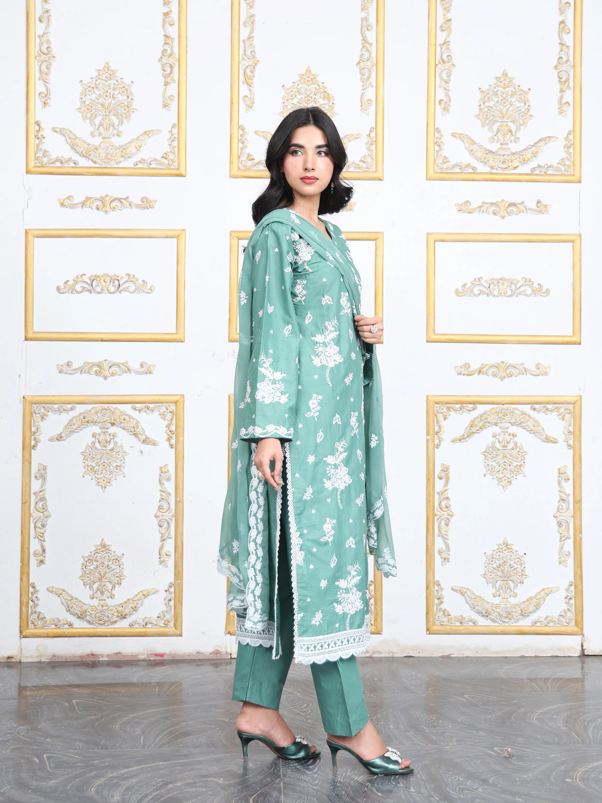 Mint Grace – MFN072 - Maryam Fashions
