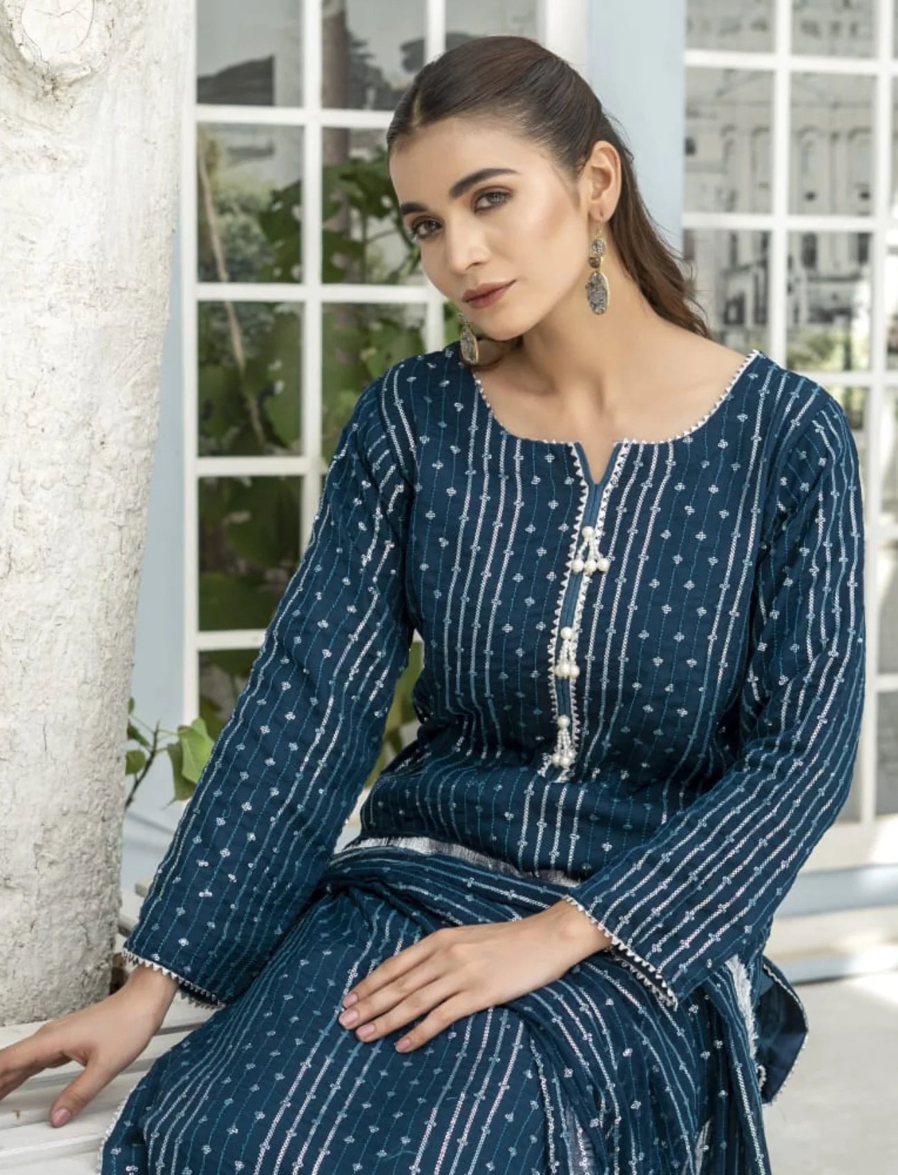 Zinc Chiffon Suit – Maryam Fashions